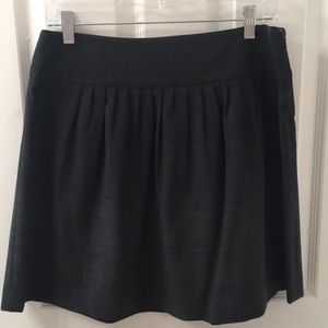 Theory grey wool skirt